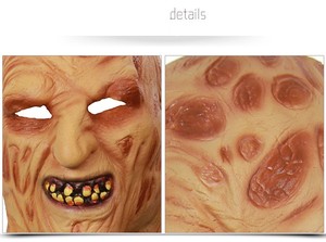 Máscara de Látex de Terror con Rostro Quemado, Monstruo, Cabeza de Caravana, Cara Podrida, Zombie, Anciano, Rostro Melancólico, para Halloween y Festival de Fantasmas - Product Image 6
