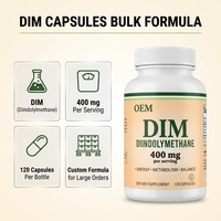 Capsules de DIM (Diindolylméthane) 400 mg en vrac, fabricant de compléments alimentaires en marque privée, OEM