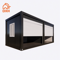 portative de conteneur plat en acier noir panneaux sandwich isolés modulaires hangar de stockage de conteneurs salle de jardin