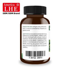 Fabricant en gros de compléments végétaliens d'Oméga 3 à base d'huile d'algues, DHA et EPA végétaux pour la santé cérébrale, gélules d'Oméga 3 végétaliennes - Product Image 6