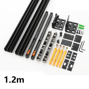 RHETECH Modern Satin Finish Aluminium Ghost Door Track <strong>Hardware</strong> Durable Invisible <strong>Sliding</strong> Toilet with New Trackless Design - Product Image 5