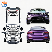 Body Kit Gaya A45 AMG untuk Benz A-Class Sedan W177 2018 sampai 2024, Bumper, Grille, Lip, Aksesoris, Semua Part Modifikasi Eksterior