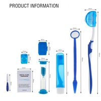Lot de 8 Kits d'Hygiène Bucco-Dentaire Portable Orthodontique – Fournitures et Brosses à Dents