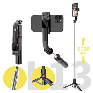 Trípode Selfie Stick L13 de Acero Inoxidable, 1130 mm, Plegable, Giratorio, Estructura Profesional para Fotografía con Teléfono Móvil - Product Image 2