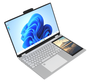 2025 mô hình mới ds15 Màn hình kép 15.6 inch + 7 inch cảm ứng 1TB SSD ram16gb/32GB Bộ xử lý Intel Celeron N100 máy tính xách tay kinh doanh mới - Product Image 2