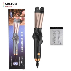 <span class=keywords><strong>Fer</strong></span> <span class=keywords><strong>à</strong></span> <span class=keywords><strong>boucler</strong></span> sans fil multifonctionnel en céramique XBH avec LED, pour coiffure domestique, USB, PTC, inclut des accessoires pour franges et boucles intérieures - Product Image 1