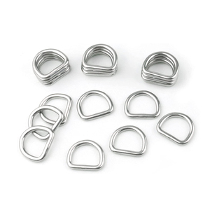 Nhẫn Hình Chữ <span class=keywords><strong>D</strong></span> Hàn Chắc Chắn Bằng Thép Không Gỉ 304 316 5Mm X 50Mm Vòng Dee Vòng Chữ <span class=keywords><strong>D</strong></span> Hàn Nặng Bằng Kim Loại - Product Image 4