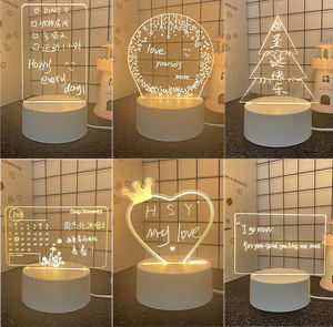 Xinrunjin société personnalisée Logo veilleuse acrylique bâtiment Design décoratif bureau Accent créatif marque cadeaux bureau décor - Product Image 5