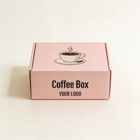Boîte à café en papier kraft pour l'emballage de grains et de poudre de café, jetable, écologique, tailles personnalisées, pour la vente en gros et au détail