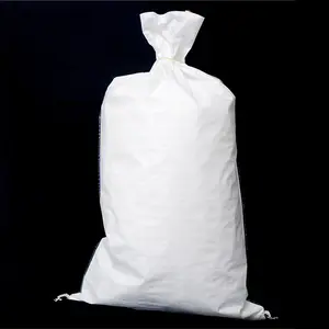 Sacos de embalaje de PP personalizados de tela de rafia tejida de polipropileno de alta calidad 5-10-25-50Kg bolsas de harina con logotipo