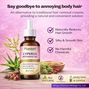 Huile essentielle de Cyperus Rotundus 60ml, très vendue, naturelle, hydratante, apaisante, réduisant la croissance des poils corporels, pour tous types de peau - Product Image 1