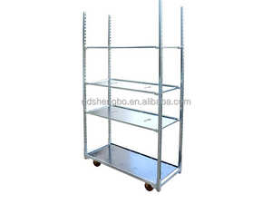 फूल परिवहन कार्ट नर्सरी ट्रॉली रोलिंग प्लांट रैक यूरो फूल कार्ट - Product Image 5