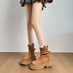 Botines de Mujer Más Vendidos Primavera 2026 Cómodos Casuales Transpirables Antideslizantes con Cordones Plataforma Gruesa de Moda - Product Image 2