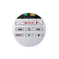 Remote Control Kode Tetap untuk Smart TV CT-8541 dengan Jangkauan 12 Meter, Baterai Alkaline/Isi Ulang
