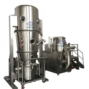 professional vertical fluid bed dryer Coffee Powder particle Fluid Dryer machine boling granulation dryer