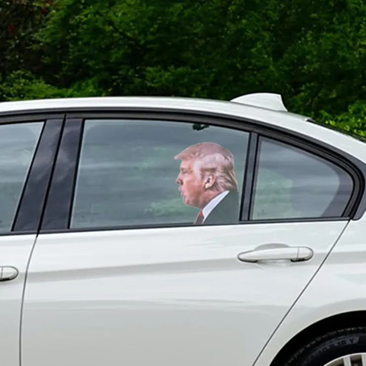 Rit Langs Met President Trump Waterdichte Gebruik Sterven Gesneden Vinyl Auto Trump Motorcycle Pvc Auto Trump Venster Sticker