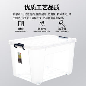 กล่องเก็บของพลาสติกใส Xitianlong ขนาดใหญ่พิเศษ รูปทรงสี่เหลี่ยมผืนผ้า พร้อมฝาปิด สำหรับใช้ในบ้าน รถยนต์ และนักเรียน - Product Image 4