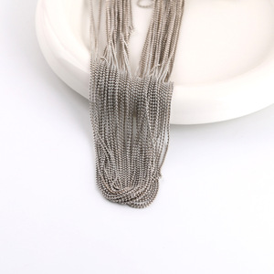 1.2mm Round Bead Chain Metal Plated DIY Jewelry Making <b>Accessories</b> For Necklace Craft Supplies - Product Image 5