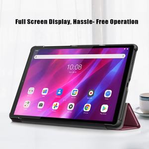 NET-CASO Commerci All'ingrosso Slim Trifold DELL'UNITÀ di elaborazione Del Basamento Del Cuoio di Caso <span class=keywords><strong>Tablet</strong></span> Protettiva Della Copertura di Vibrazione per <span class=keywords><strong>Lenovo</strong></span> tab K10 10.3 pollici TB-X6C6 - Product Image 5