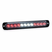 Feux de signalisation d'urgence solaires à double couleur blanc-rouge, 12 LED, IP67, pour camions commerciaux, SUV, remorques, 10-30V