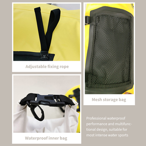 กระเป๋าเรือคายัคแบบม้วนกันน้ำได้สำหรับเก็บปลาพีวีซีแบบพกพา15L-80L น้ำหนักเบาพกพาได้สำหรับทัวร์กลางแจ้ง - Product Image 4