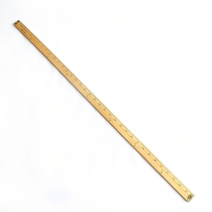 Righello didattico in legno massello per dimostrazioni in classe, righello geometrico in legno ispessito con estremità in ottone ZKJ Zhejiang - Product Image 5