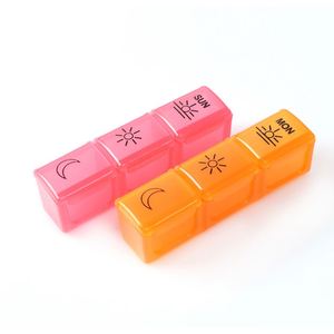 Pastillero Mensual con 21 Compartimentos Codificados por Color, Organizador de Medicamentos para Viajes, 3 Tomas Diarias, Caja de Almacenamiento con Tapas Herméticas - Product Image 2