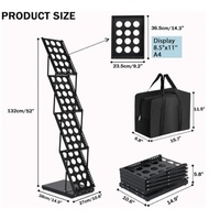 Support de brochure pliable avec sac de transport