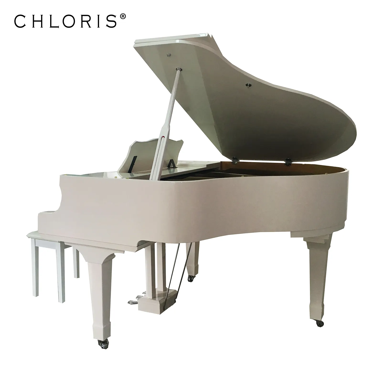 Chloris 88-Toetsen Digitale Grand Piano DG-152 Met Akoestische Piano Shell Voor Verkoop
