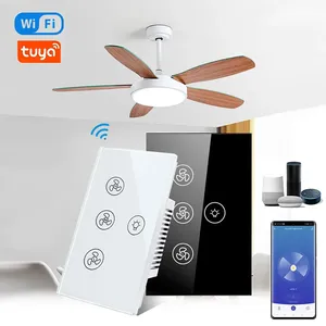 Interruptor Táctil Inductivo para Ventilador de Techo con Luz WiFi Tuya, Sensor Táctil, Ajuste de Velocidad del Viento a través de la Aplicación Smart Life, Compatible con Alexa y Google G810 - Product Image 1