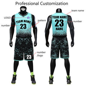 Комплект баскетбольной формы (рубашка и шорты) с индивидуальным дизайном, сублимационная печать, двусторонний, летняя спортивная одежда, с логотипом, быстросохнущий, дышащий - Product Image 2