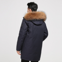 Fabricants de vêtements Manteaux en duvet de canard épais de haute qualité Conception de logo personnalisé Grande taille Veste d'hiver chaude d'extérieur pour hommes