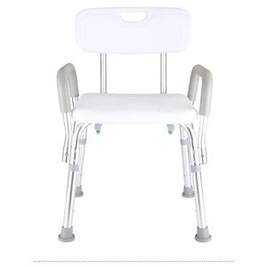 Bathroom Chair Folding Patient Transfer <b>Shower</b> Blow Molding Hospital Toilet <b>Portable</b> Aluminum Commode Wheelchair for Disabled - Product Image 3
