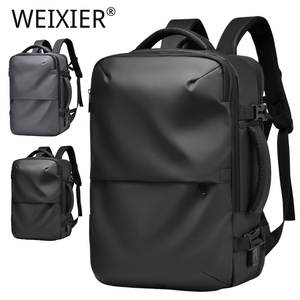 Zaino da viaggio portatile antifurto in pelle PU con Logo personalizzato zaino da lavoro e da uomo a scuola di grande capacità - Product Image 1