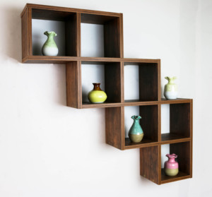 Armario de almacenamiento para el hogar, estantería de exhibición creativa y moderna de madera, estantería decorativa para la sala de estar - Product Image 1