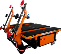 Machine de chargement de verre industrielle 2420 avec bras inclinable automatique et système de ventouse pour la production de verre isolant