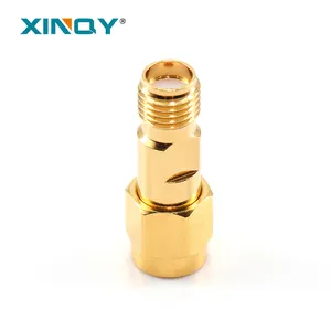 Adaptador coaxial xinqy SMA-JK rf, conector sma-macho para sma-fêmea DC-18GHz 50ohm adaptador de cabo de teste rf