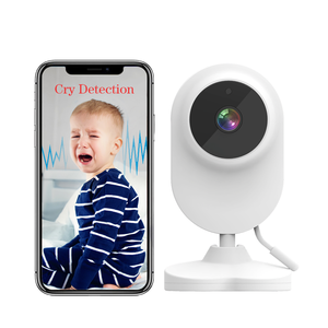 La mejor venta de monitoreo de temperatura inalámbrico integrado en canciones de cuna Audio bidireccional Wifi Monitores para bebés con cámara - Product Image 1