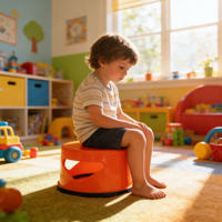 Tabouret rond pour enfants avec base antidérapante, sûr et stable, hauteur 20-30 cm pour les tout-petits et les jeunes enfants