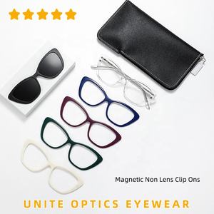 Usine nouveauté haute qualité femmes mode TR90 oeil de chat <span class=keywords><strong>lunettes</strong></span> optiques cadre <span class=keywords><strong>lunettes</strong></span> de Prescription avec Clip magnétique <span class=keywords><strong>sur</strong></span> - Product Image 5