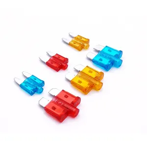 5A 10A 15A 20A 30A 35A 40A medium mini led fuse automotive automobile car auto fuse with light led car blade fuse