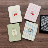 Casing Kindle Paperwhite Khusus Anti Benturan Bahan Kulit dengan Pegangan, Fitur Auto Wake/Sleep, Pelindung Cerdas untuk E-Reader