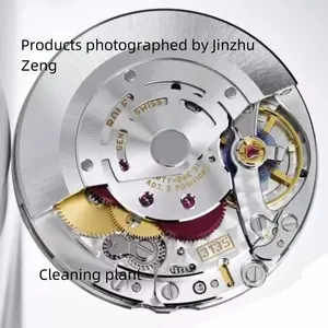 Dandong VSF Super 3135 automatic mechanical movement blue balance wheel watch movement VS3135 assembled watches 116610 CLEAN