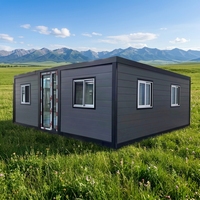 Maison conteneur préfabriquée moderne et mobile sur mesure de 40 pieds ou 20 pieds, extensible, 5 chambres, structure en acier préfabriquée, maison portable