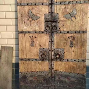 Porte chinoise Antique en bois, durcissant, 1 pièce - Product Image 1