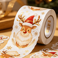 Etiquetas Adhesivas de Dibujos Animados para Niños, Ecológicas y Duraderas, para Manualidades Escolares, Decoración de Fiestas