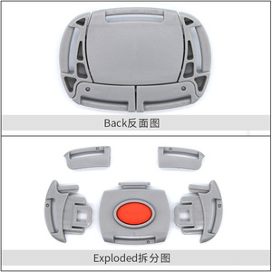 Five Point Safety Buckle For Stroller And High Chair Large Square Type A144 Infant <b>Toddler</b> Use - Product Image 1