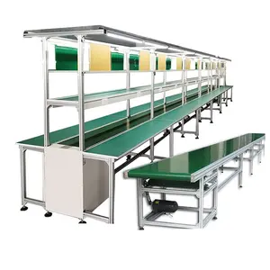 Disassemble assembly line of electric chain conveyor belt production table