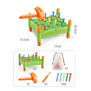 Jouets Montessori pour enfants 2023, <span class=keywords><strong>jeu</strong></span> éducatif pour les ongles, <span class=keywords><strong>marteau</strong></span>, plateau, juguetes novedosos 2023 - Product Image 4