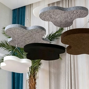 Proveedor de Fábrica, Placas Acústicas Suspendidas de Poliéster Ligeras, No Tóxicas, Resistentes a la Humedad, Clase I, Alto NRC - Product Image 2